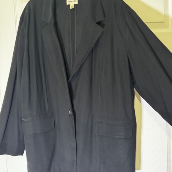 Open Edit Women's Black Blazer Size XL - Picture 2 of 6